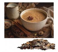 Masala Chai with Star Anise Puzzle pour Adultes | Un loisir manuel à la maison: une méthode de montage claire en intérieur.