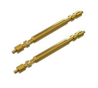 masar 20mm Ø 1,78 mm - Compatible avec Rolex - Barrettes à Ressort pour Bracelet de Montre - Pompe, Tige, Axe, Attache Boucle, Fermoir - Or Spring Bar Gold INOX 056 - 2 Pcs