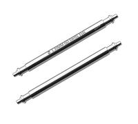 masar 20mm XTS130 ISO Swiss - diamètre 1,3mm - Barrettes à Ressort pour Bracelet de Montre, Goupille - Spring Bars for Watch - Single Flange - Pointe 0,7mm - INOX 316L - 2 pcs