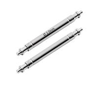 masar 22mm XST200 Ø 2,0mm Barrettes à Ressort, Tige, Pompe de Montre - Watch Spring Bars Single Flange - Bracelet - Acier Inoxydable 316L - 0,9mm - 2 Pcs