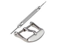 masar 24mm Satin - Attache Fermoir Boucle pour Bracelet de Montre - Languette 1,75 mm - Bord Avant incurvé -