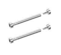 masar Bar 18.45mm pour Bracelet 15mm - Vis - Barre Ø 1,8 - Attache pour Bracelet Montre Compatible avec Garmin - Silver 2 Pcs