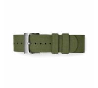 masar Bracelet NATO 20mm Vert-Olive - Caoutchouc FKM Vulcanisé - Bracelet Montre Premium - Olive Green FKM Rubber Watch Band