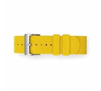 masar Bracelet NATO 21mm Jaune - Caoutchouc FKM Vulcanisé - Bracelet Montre Premium Strap - Yellow FKM Rubber Watch Band