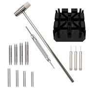 masar Kit 22 Pcs Réglage, Enlever, Ajuster, Raccourcir, Maillon, du Bracelet de Montre - Extracteurs de Broches - Chasse Goupilles - Marteau