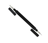 masar Outil Horloger Chasse-Pompe - Outil Pose et Dépose Barrette à Ressort pour Bracelet de Montre - Tige, Anse, Axe, Goupille, Piston, Barre - Spring Bar Tool avec Capuchon de Protection Noir