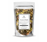 MasarySpice Evasion d'Idylle, Thé Détox Ayurvédique au Curcuma, Mélange de Thé Vert avec Épices Naturelles, 100g, Pour Digestion et Vitalité