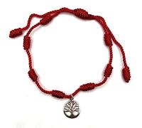 MASBARATA Bracelet avec nœuds et motif en argent sterling, 1,2 cm, Argent