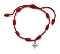 MASBARATA Bracelet avec nœuds et motif en argent sterling, taille unique, Argent