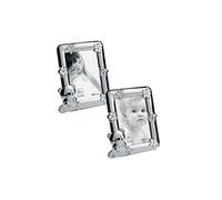MASCAGNI - Cadre photo en métal brillant avec émail et éléments Swarovski - Bleu 13x18cm - Rectangle