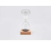 MASCAGNI Sablier Magnétique Base en Bois - H. 13 cm - Objet de Décoration intérieure avec création de Boules exceptionnelles Toujours différentes