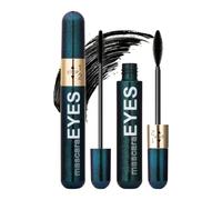 Mascara 2-En-1 À Brosse Interchangeable, Cils Noirs Allongeant Imperméable | Têtes Fines & Denses Tournantes, Anti-Trace Sueur/Larmes/Graisses, Cils Recourbés Sans Paquets, Idéal Débutants