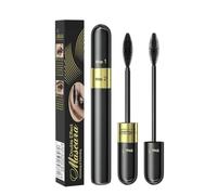 Mascara 2 en 1 Tubing Recourbé - Volume et Allongeant Fibre de Soie 4D Waterproof Noir, Effet Faux Cils Longue Durée (1PCS, m)