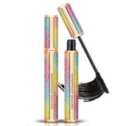 Mascara 4D Silk Black Fiber, mascara waterproof longue tenue, épaississant, allongeant et recourbant Starry Sky, maquillage pour les yeux volumineux et recourbant avec extension des cils