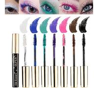 Mascara 7 Colours-Colourful,Waterproof,Blue,Purple,Green,White,Black,Brown-Women's Eye Makeup For Christmas,Birthday Party