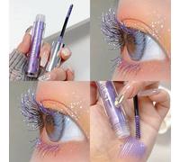 Mascara À Cils Nacré À Paillettes,Séchage Rapide,Imperméable,Recourbé,Brillant,Extension De Cils,Scintillant,Argent,Maquillage Scintillant.B03.