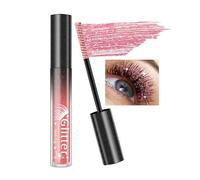 Mascara à Paillettes Rose, Mascara Diamant Pailleté Longue Durée Waterproof, Mascaras Couleur Volume et Longueur, Anti-bavure, Diamond Mascaras Maquillage Cadeau Femme Yeux pour Noël Anniversaire-07