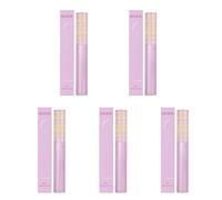 Mascara Allongeant Noir,Volumateur Naturel,Recourbé,Résistant Aux Taches,Imperméable,Sans Grappes,Soin Doux,5ml.5 X 5ml Boxed.