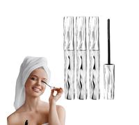 Mascara baguette de fer waterproof pour cils fins et courts - Mascara tube télescopique noir pour la longueur - Anti-bavure, sans desquamation, effet recourbant et rehaussement des cils (3 pièces)