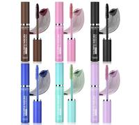 Mascara coloré 6 couleurs imperméable à l'eau et ne s'efface pas, longue durée, volumineux, bou oloré, maquillage des yeux audacieux, maquillage des yeux de fête, couleur volume
