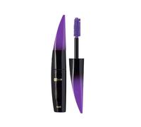 Mascara Coloré Imperméable, 5 Couleurs Mascara Waterproof Longue Tenue Mascara Fibre de Soie 4D Maquillage Femme Yeux pour Halloween, Noël, Fête d'anniversaire (Violet, une taille)