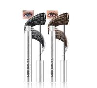 Mascara Couleur Set, 2 Couleurs Waterproof Noir et Marron, Mascara Volume et Longueur Durée Volume Durable Extension de Cils, Pour Noël, Halloween, Fêtes, Mariages, Makeup Maquillage Femme
