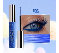 Mascara Diamant Or Scintillant,Petite Barre Métallique Nacrée,Imperméable,Séchage Rapide,Extension De Cils,Maquillage De Noël.06.