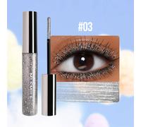 Mascara Diamant Or Scintillant,Petite Barre Métallique Nacrée,Imperméable,Séchage Rapide,Extension De Cils,Maquillage De Noël.03.