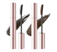 Mascara Duo Noir & Marron, Mascara recourbant définition naturelle, waterproof et résistant à la transpiration, longue tenue, sans bavures, idéal pour le maquillage des cils
