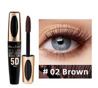 Mascara En Fibres De Soie 5d Mascara Colore Plus Dense Et Volumineux Mascara Naturel Impermeable Et Anti-Bavures Mascara Waterproof Pour Cils