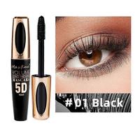 Mascara En Fibres De Soie 5d Mascara Colore Plus Dense Et Volumineux Mascara Naturel Impermeable Et Anti-Bavures Mascara Waterproof Pour Cils