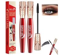 Mascara extra long Yanquina Mascara extra long mascara 4D imperméable et résistant à la transpiration Mascara allongeant tridimensionnel Long, dodu, non agglomérant, anti-taches