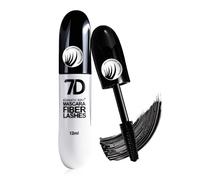Mascara fibre 7D noir, mascara allongeant naturel, waterproof et anti-bavures, volume modulable pour un look naturel en journée ou spectaculaire en soirée, facile à appliquer, adapté aux débutantes.