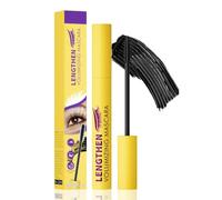 Mascara Filmogène Imperméable, Maquillage Cils Allongeant (Noir) | Brosse Silicone Démêlante, Sans Paquets Anti-Bavures, Maintien Boucle Relevée 24h, Cils Définis Naturels, Aux Yeux Sensibles
