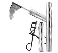 Mascara Imperméable Pour Cils | 2 Pièces Mascara Résistant aux Traces Sans Paquets | Fibres Recourbeuses de Cils à l'Effet Dramatique avec Recourbeur | Pour Femmes et Filles Soirée Fête Travail