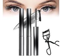 Mascara Judy Doll, mascara en fer à cils frisés 3D, mascara brosse en fer pour poupée, mascara en fer à friser Judy Doll, mascara Lash Princess, mascaras imperméables (Black 2PCS)