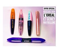 Mascara - L'Oréal - Gemey Maybelline - Lot de 5 - Noir - Waterproof - Mega Volume
