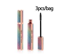 Mascara Noir Ciel Étoilé Brillant 4d Mascara Mince,Épais,Bouclé,Imperméable,Longue Durée,Ne Reste Pas.3pcs.