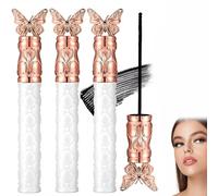 Mascara Noir pour Cils Épais Recourbé Et Longue Tenue pour Un Regard Volumisant Allongeant Définissant Waterproof Recourbant 3D Multipliant Les Cils Maquillage Pour Femme(3pcs)