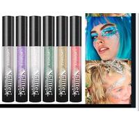Mascara pailleté 6 pièces - durée 24 h volumineux effet pailleté