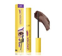 Mascara pour maquillage des yeux, Mascara volumeur imperméable, Long terme cils curling, à l'épreuve des taches, Pas de grappe, Effet d'extension des cils, Mini cils portable (Marron)