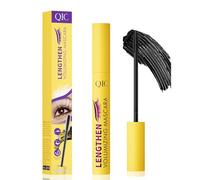 Mascara pour maquillage des yeux, Mascara volumeur imperméable, Long terme cils curling, à l'épreuve des taches, Pas de grappe, Effet d'extension des cils, Mini cils portable (Noir)
