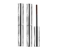 Mascara Résistant à l’Eau avec Brosse de Précision,Fibre De Soie 4d Mascaras Effet, Essence Maquillage,Waterproof Longue Tenue Naturel,Base Pour En Tube Métallique (Brun clair, 2PC)