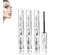 Mascara SeattleGet, Mascaras Iron Wand, Mascara 3D recourbant pour cils, sans flocons, tube télescopique en acier avec brosse métallique lavable (3Pcs)