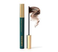 Mascara skinny couleur magique, mascara skinny bouclé épais et coloré, mascara pour cils en fibre de soie 4D imperméable et durable (Droit Brun)