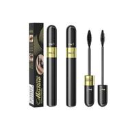 Mascara Tubing Recourbé 2 En 1 Volume Et Allongeant, Mascara Fibre De Soie 4d, Mascara Waterproof Noir, Mascara Essence, Mascara Volume Effet Faux Cils, Mascara Recourbé Longue Durée (2PCS, m)