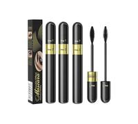 Mascara Tubing Recourbé 2 En 1 Volume Et Allongeant, Mascara Fibre De Soie 4d, Mascara Waterproof Noir, Mascara Essence, Mascara Volume Effet Faux Cils, Mascara Recourbé Longue Durée (3PCS, m)