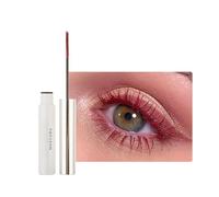 Mascara ultra fin et imperméable pour cils longs - Pinceau noir - Longue durée - Avec fibre de soie - Non agglomérant (11 rouge foncé, fine)