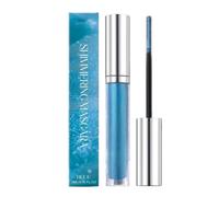 Mascara volume et longueur, mascara bleu, Mascaras Waterproof, longueur, volume, résistant aux bavures, Brosse douce, Imperméable à l'eau Longue Durée, effet faux cils