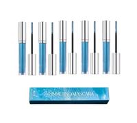 Mascara volume et longueur, mascara bleu, Mascaras Waterproof, longueur, volume, résistant aux bavures, Brosse douce, Imperméable à l'eau Longue Durée, effet faux cils